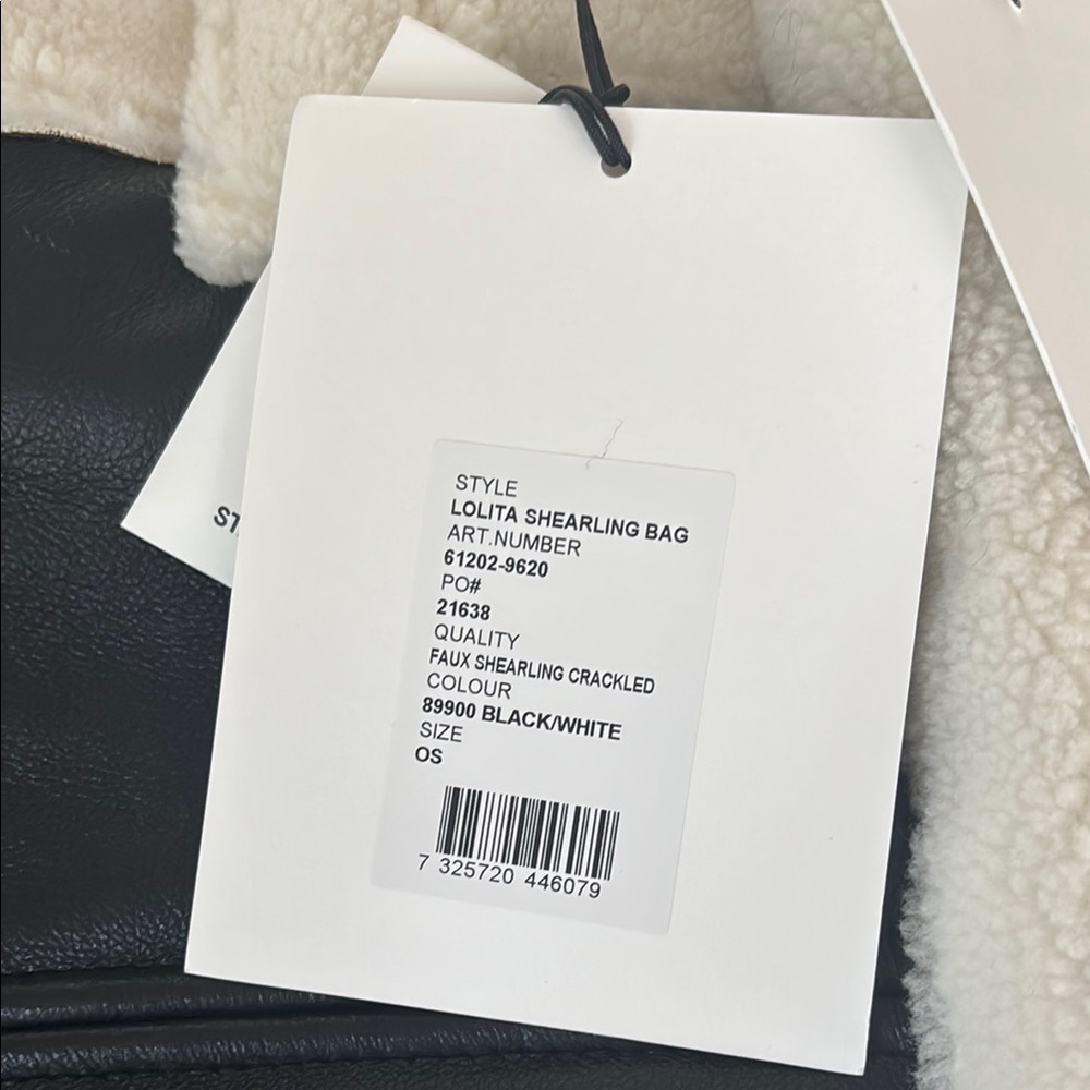Stand Studio Monochrome Shearling Bag